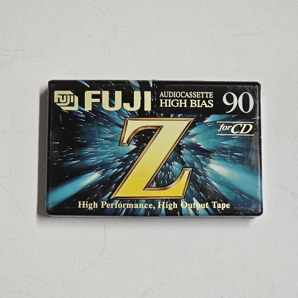 Fuji Z 90-Min High Bias Audio Cassette – Sealed – Vintage Blank Tape